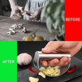 Stainless Steel Garlic Press Crusher - Black - view 4