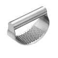 Stainless Steel Garlic Press Crusher - Silver