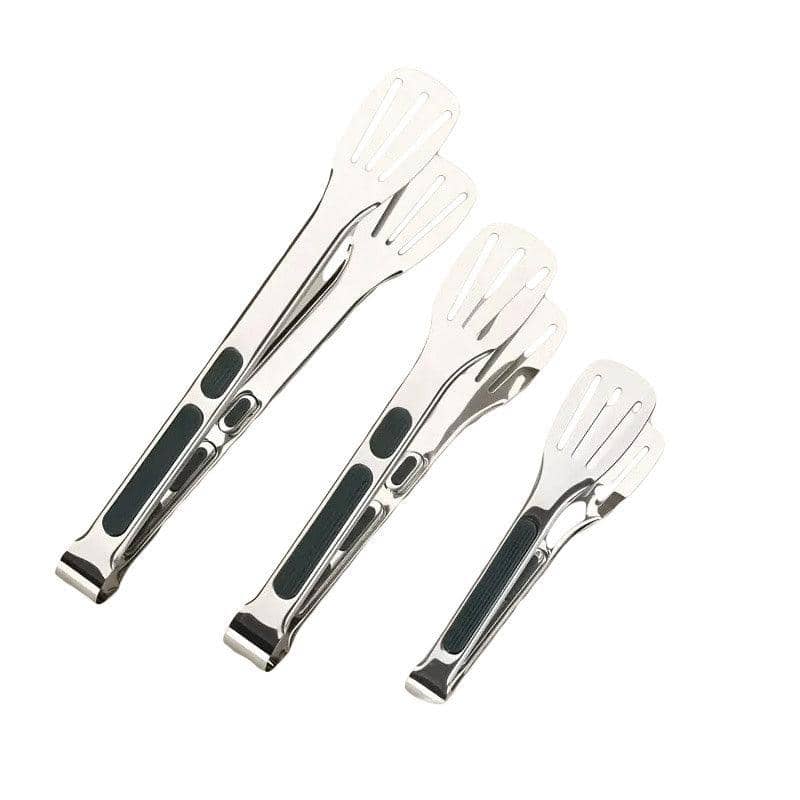Stainless Steel Grill Food Tongs for Steak and Cooking, Pack of 3 - view 2