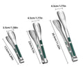 Stainless Steel Grill Food Tongs for Steak and Cooking, Pack of 3 - view 3