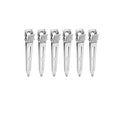 Stainless Steel Hairdressing Sectioning Clips Duck Bill Curl Clips 5.5 cm - 6PCS