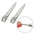 Stainless Steel Hairdressing Sectioning Clips Duck Bill Curl Clips 5.5 cm - 6PCS - view 6