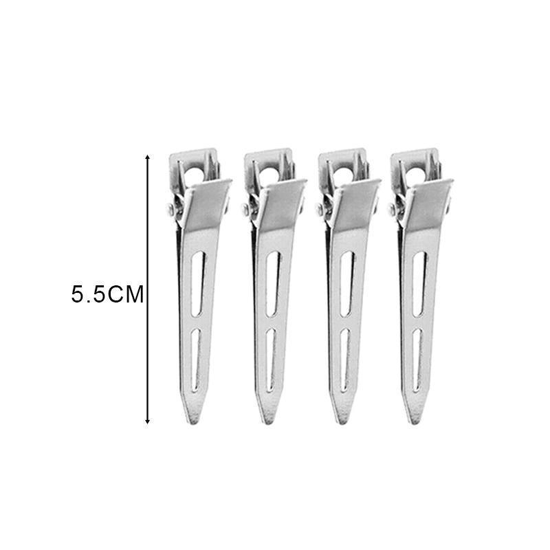 Stainless Steel Hairdressing Sectioning Clips Duck Bill Curl Clips 5.5 cm - 6PCS - view 7