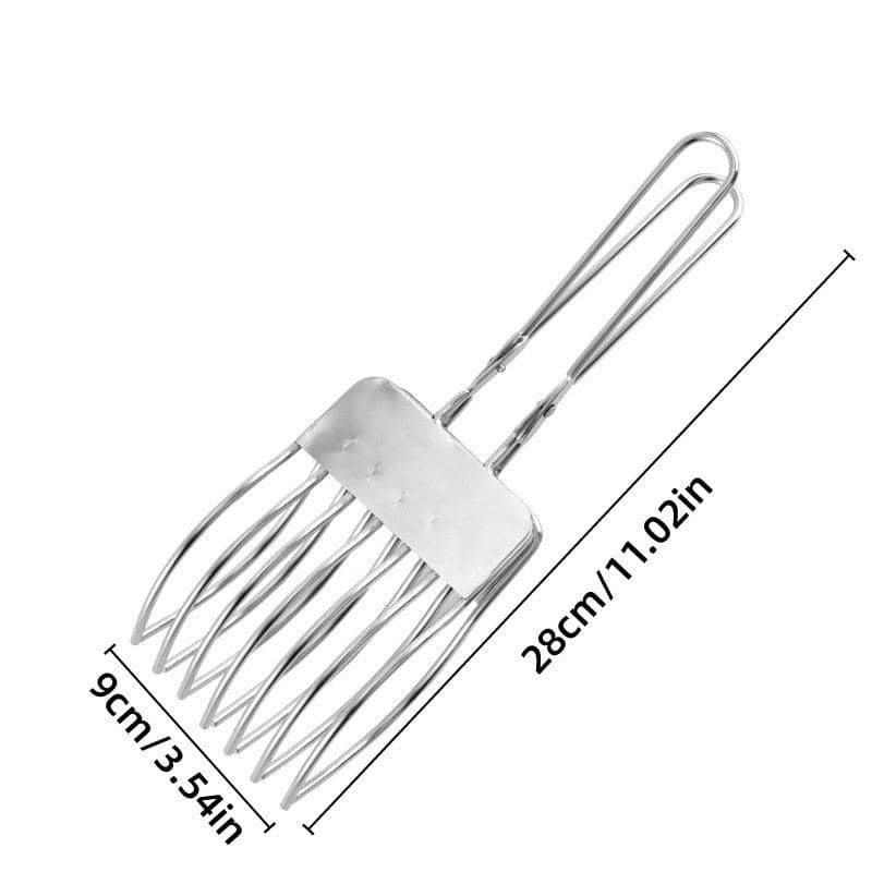 Stainless Steel Ham and Bread Slicer for BBQ, Multi Function Meat Splitter - view 3