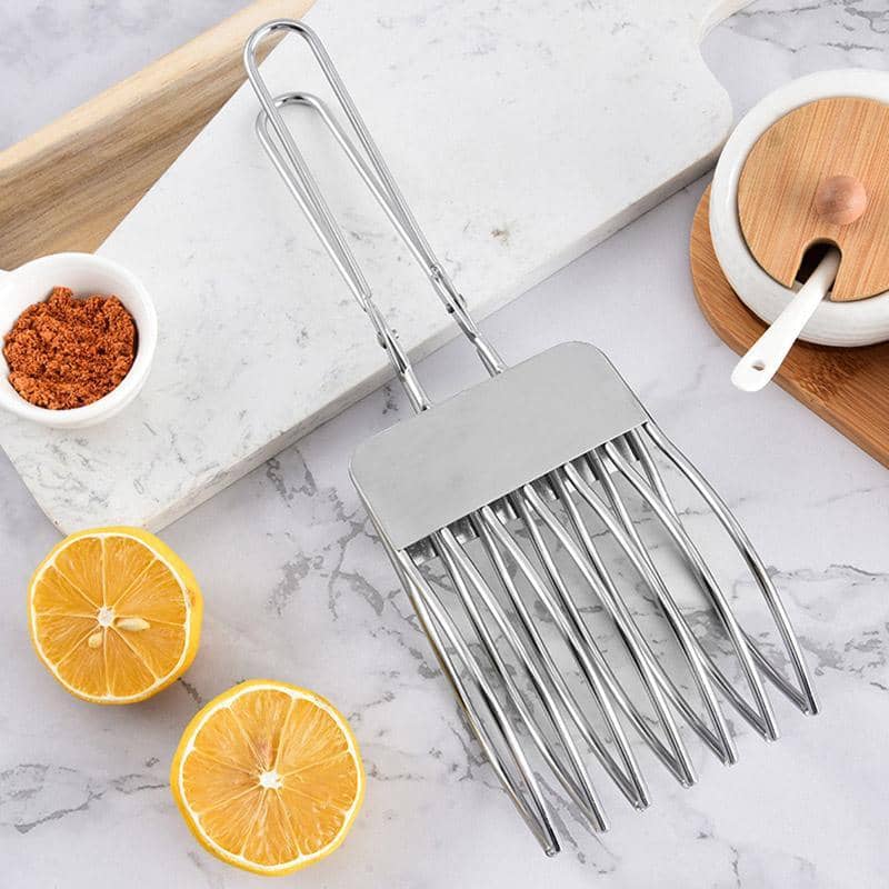 Stainless Steel Ham and Bread Slicer for BBQ, Multi Function Meat Splitter - view 5