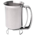 Stainless Steel Handheld Batter Dispenser, Cake Funnel for Pancakes and Muffins, Silver - view 2