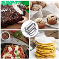 Stainless Steel Handheld Batter Dispenser, Cake Funnel for Pancakes and Muffins, Silver - view 4