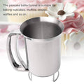 Stainless Steel Handheld Batter Dispenser, Cake Funnel for Pancakes and Muffins, Silver - view 5