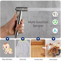 Stainless Steel Handheld Bidet Toilet Spray Shower Diverter Kit with 150 cm Hose - view 5