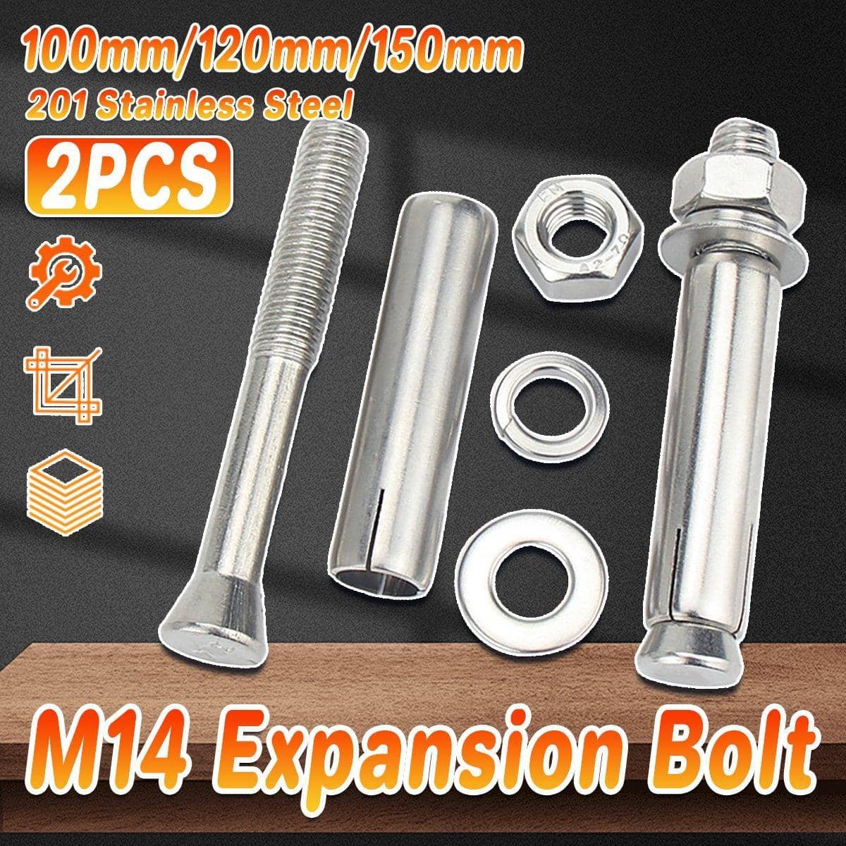 Stainless Steel Hex Sleeve Anchors, Pack of 2 - 150mm - view 2