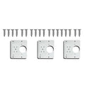 Stainless Steel Hinge Repair Plate for Cupboards and Furniture - 3 Sets