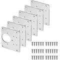 Stainless Steel Hinge Repair Plate for Cupboards and Furniture - 6 Sets