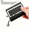 Stainless Steel Hip Flask 5 oz Portable Flagon with Funnel and Cigarette Case, Silver - view 5