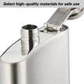 Stainless Steel Hip Flask Gift Set, 7oz (207ml) with Cups - Silver - view 5