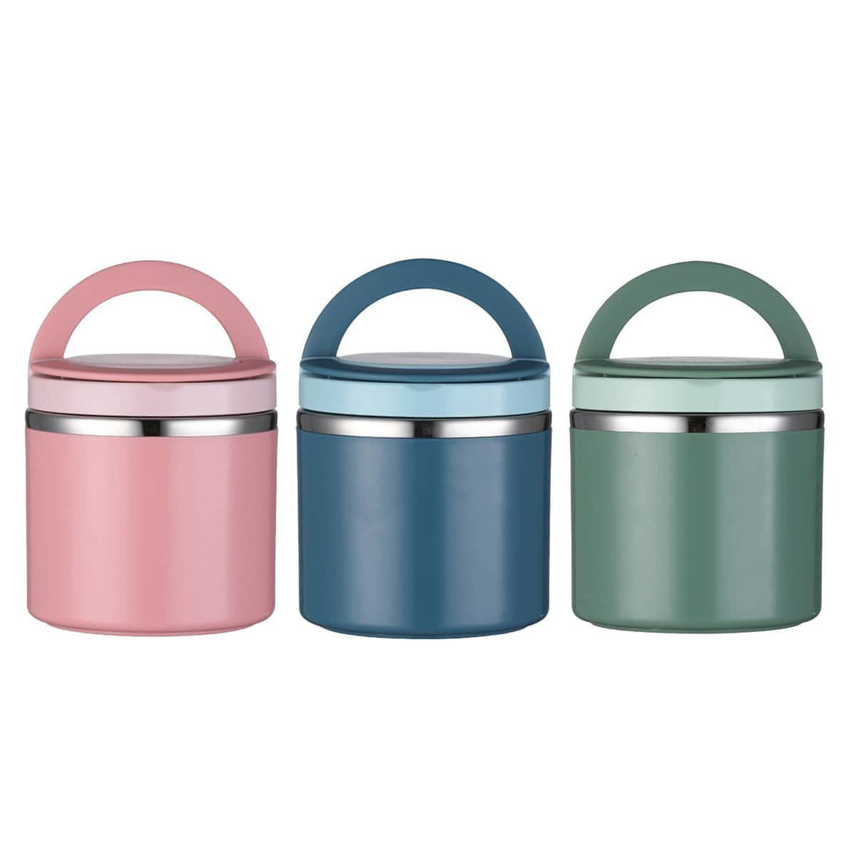 Stainless Steel Insulated Lunch Box - Pink, 1000ml - view 3