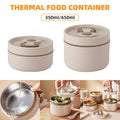 Stainless Steel Insulated Lunch Box Thermal Food Container - 350ml (6.8 x 11.7 cm) - view 2