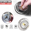 Stainless Steel Kitchen Sink Strainer Waste Plug Filter, Pack of 2 - view 3