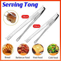 Stainless Steel Kitchen Tongs for BBQ and Grilling - 28 cm - view 2