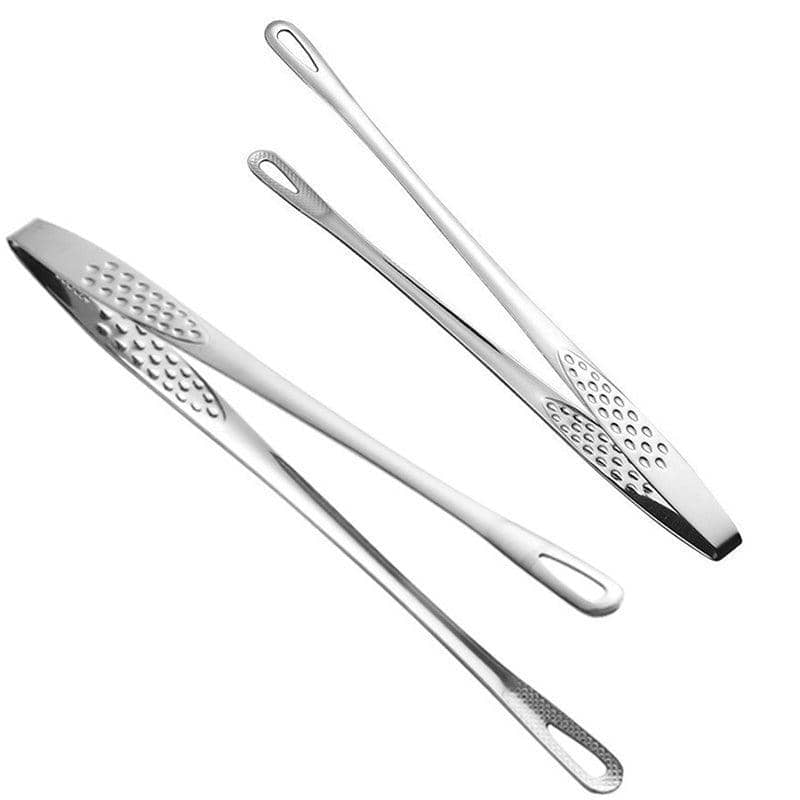 Stainless Steel Kitchen Tongs for BBQ and Grilling - 28 cm - view 3