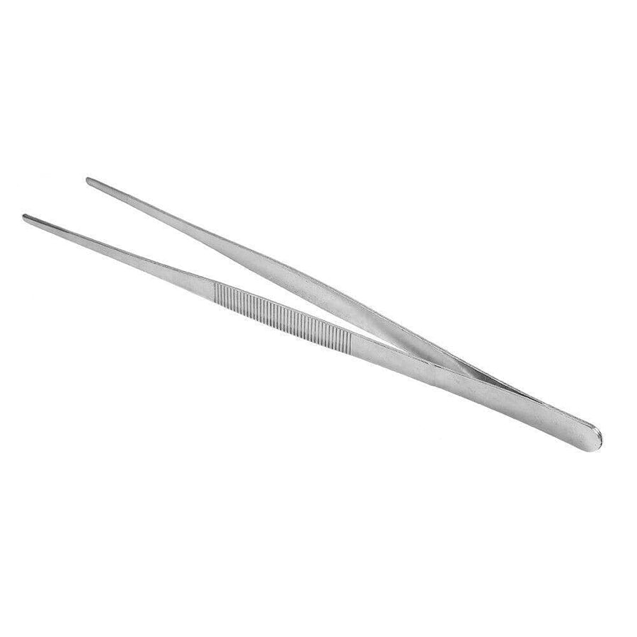 Stainless Steel Kitchen Tweezers, Silver - 30 cm