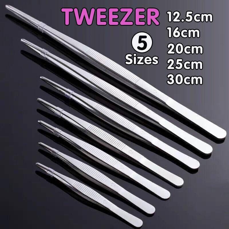 Stainless Steel Kitchen Tweezers, Silver - 30 cm - view 2