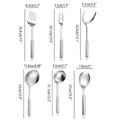 Stainless Steel Kitchen Utensil Set with Spatula, Colander and Spoons - 6 Piece - view 3