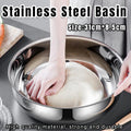 Stainless Steel Kneading Bowl for Baking and Cooking - 31 x 8.5 cm