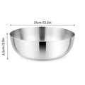 Stainless Steel Kneading Bowl for Baking and Cooking - 31 x 8.5 cm - view 3