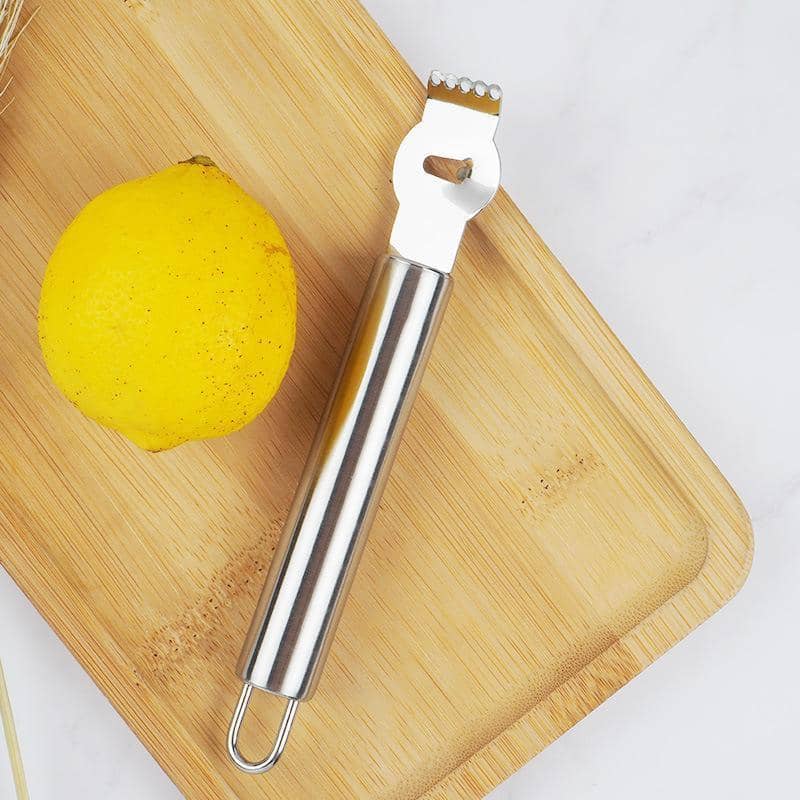 Stainless Steel Lemon Zester with Channel Knife - Black - view 4