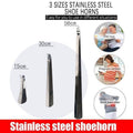 Stainless Steel Long Handle Shoehorn for Easy Wear - 15 cm - view 2