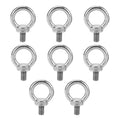 Stainless Steel M6 Eye Bolt Tie Down Kit for Rhino-Rack Pioneer Roof Racks - Pack of 8