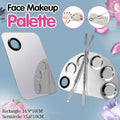 Stainless Steel Makeup Mixing Palette and Spatula Tool - Semicircle - view 2