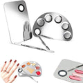 Stainless Steel Makeup Mixing Palette and Spatula Tool - Semicircle - view 4