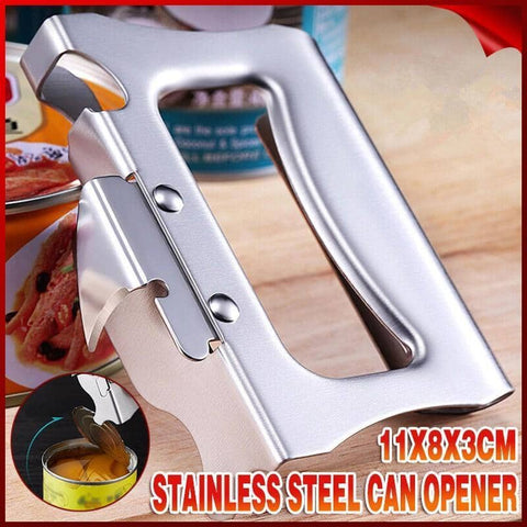 Stainless Steel Manual Can Opener, Japanese Style Kitchen Accessory 11 x 8 cm