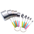 Stainless Steel Measuring Cups and Spoons Set, 10 Piece for Baking - view 2