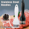Stainless Steel Meat Tenderiser with 21 Needles for Steak and Beef - White - view 2
