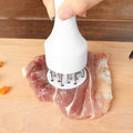 Stainless Steel Meat Tenderiser with 21 Needles for Steak and Beef - White - view 3