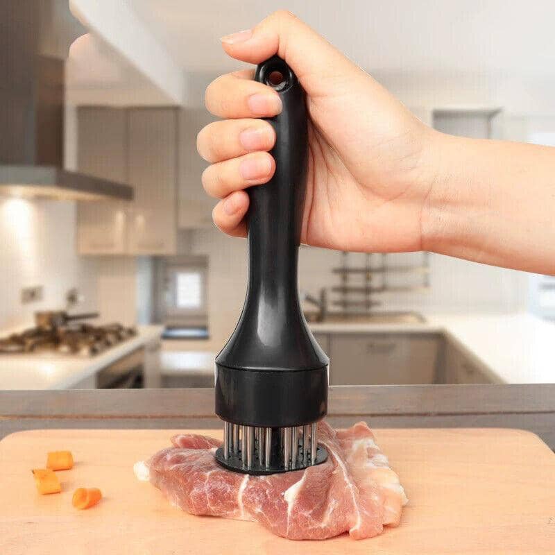 Stainless Steel Meat Tenderiser with 21 Needles for Steak and Beef - White - view 5
