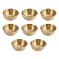 Stainless Steel Mixing Bowl Set of 8 Gold 1200 ml Salad Noodle Serving Bowls - view 2