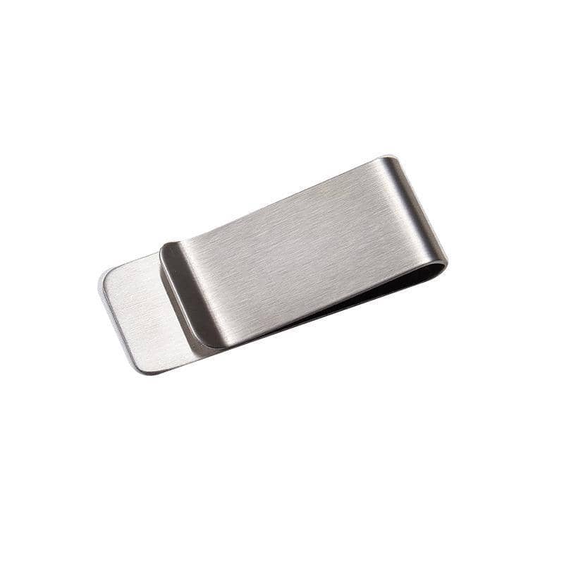 Stainless Steel Money Clip for Cash and Cards, Pack of 2 - Silver