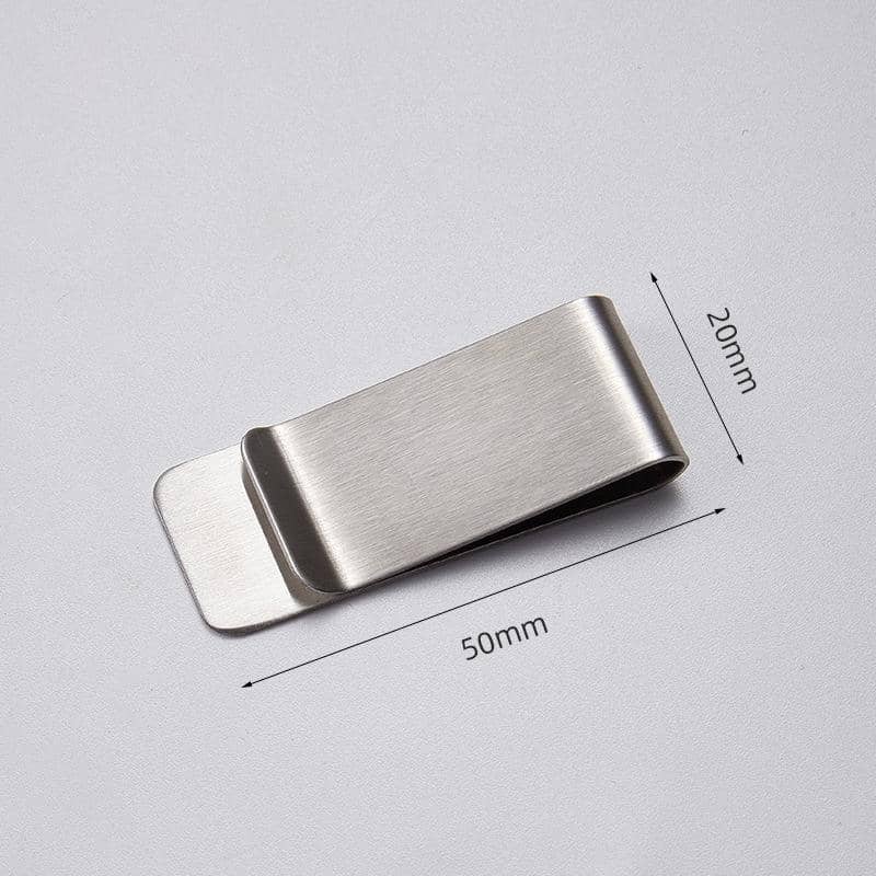 Stainless Steel Money Clip for Cash and Cards, Pack of 2 - Silver - view 4