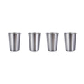 Stainless Steel Mug Set - 350 ml, 4 Piece