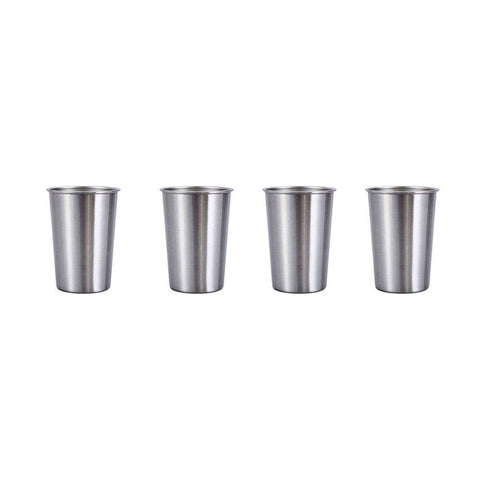 Stainless Steel Mug Set - 350 ml, 4 Piece