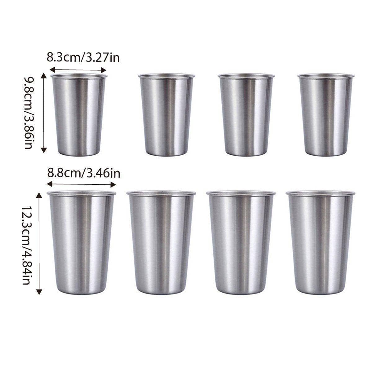 Stainless Steel Mug Set - 350 ml, 4 Piece - view 4