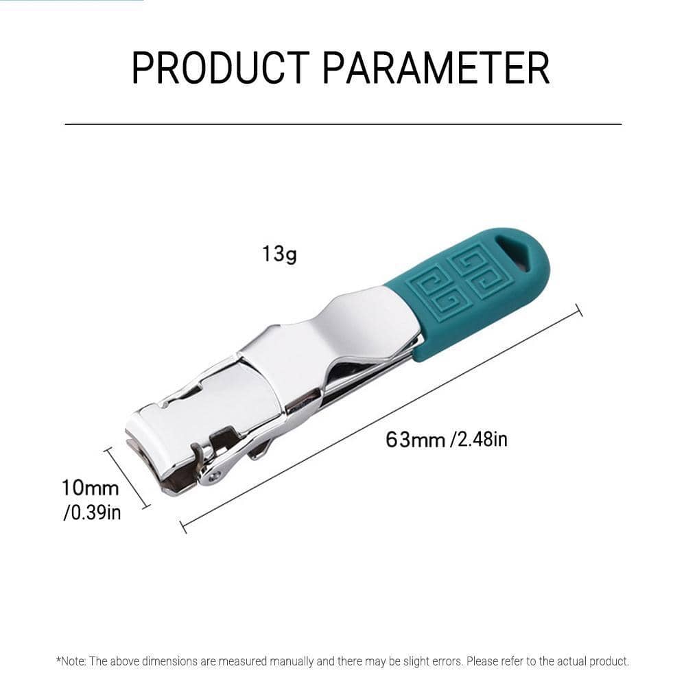 Stainless Steel Nail Clipper with Rubberised Grip - Red - view 4