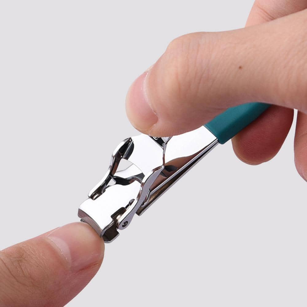 Stainless Steel Nail Clipper with Rubberised Grip - Red - view 5