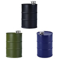 Stainless Steel Oil Drum Hip Flask, 750 ml Camping Flask - Black - view 3