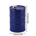 Stainless Steel Oil Drum Hip Flask, 750 ml Camping Flask - Black - view 4
