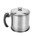 Stainless Steel Oil Strainer Pot with Fine Mesh Filter, 1.8 L Capacity - view 2