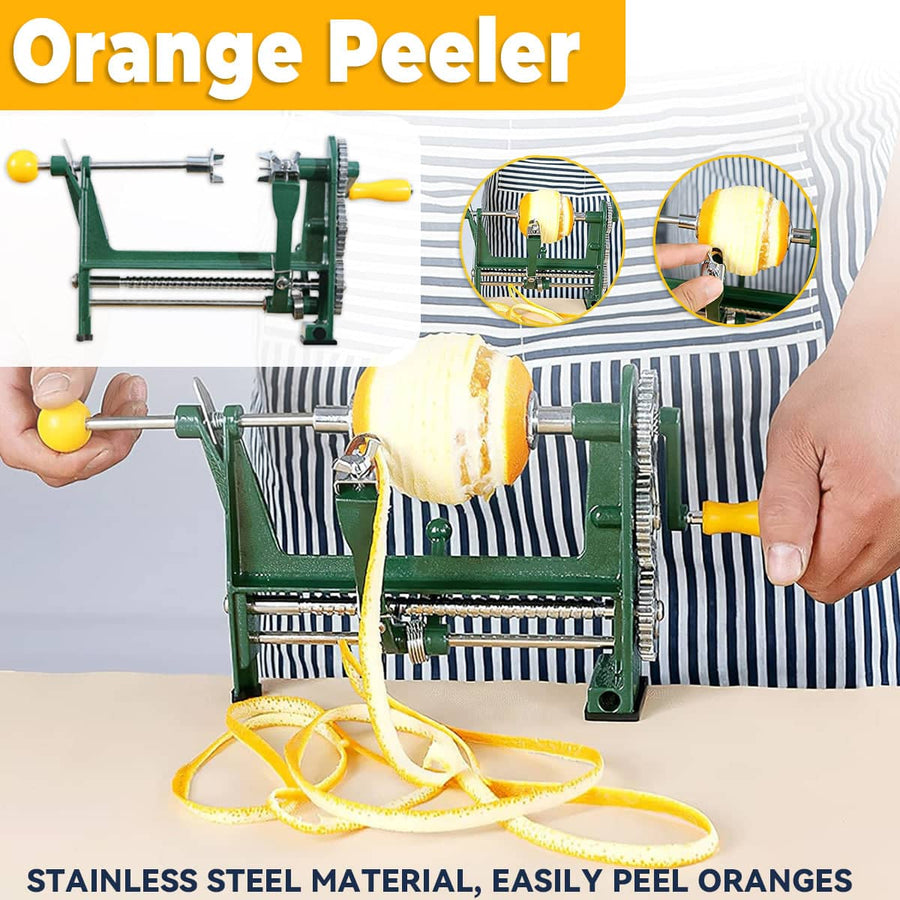 Stainless Steel Orange Peeler Tool with Non Slip Handle for Citrus